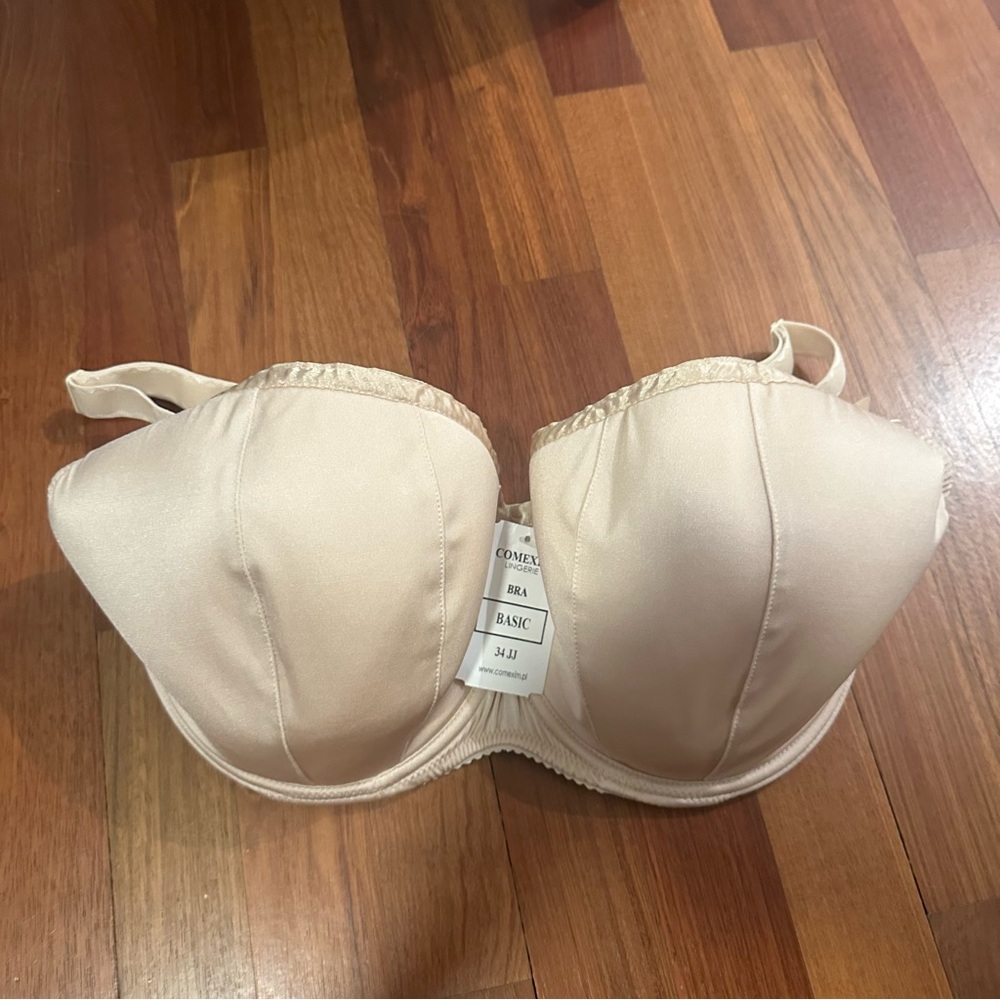 NWT Comexim Basic Half Cup 3HC Padded Underwire Bra 34JJ